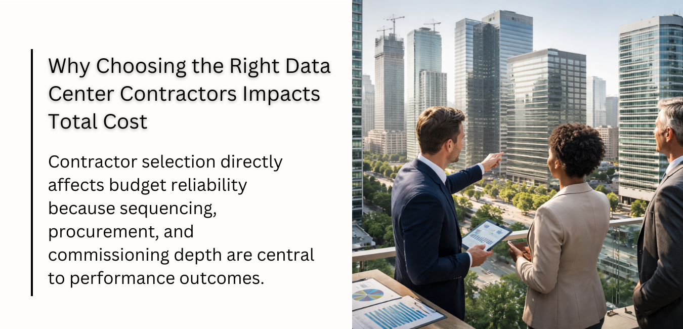Why Choosing the Right Data Center Contractors Impacts Total Cost