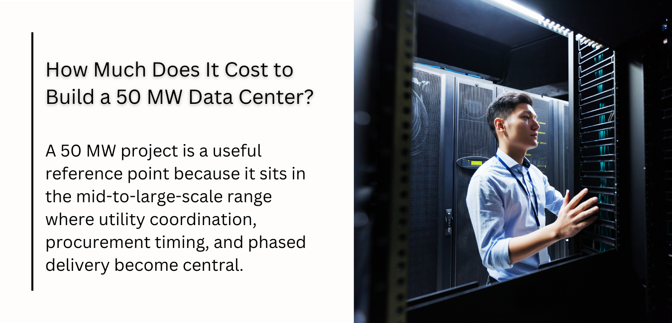 How Much Does It Cost to Build a 50 MW Data Center?