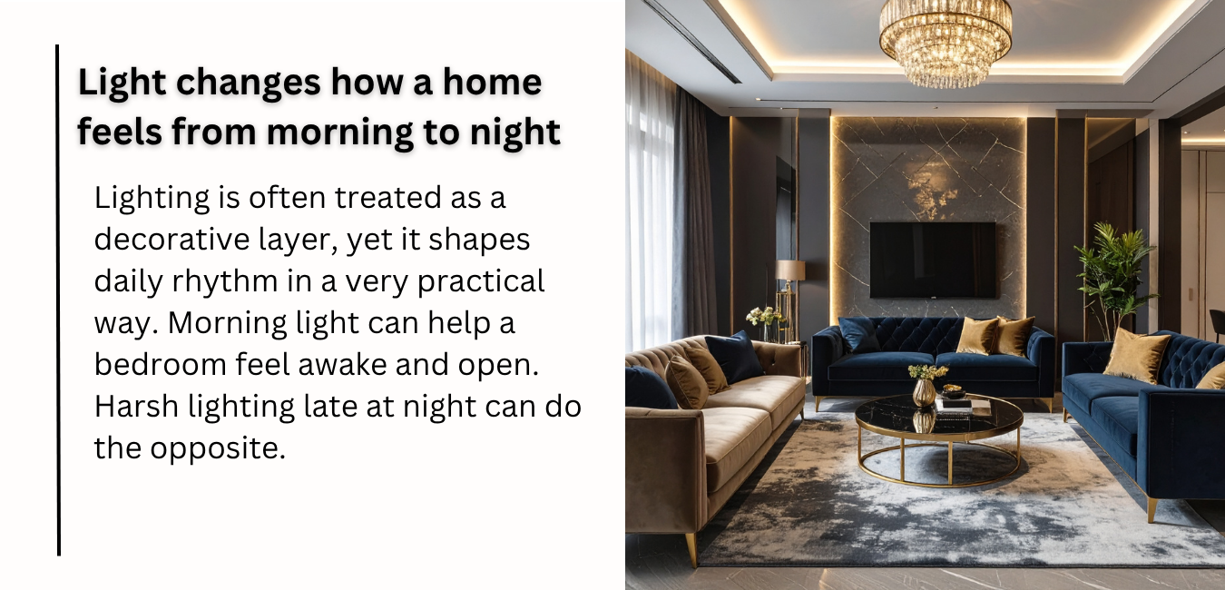 Light changes how a home feels from morning to night