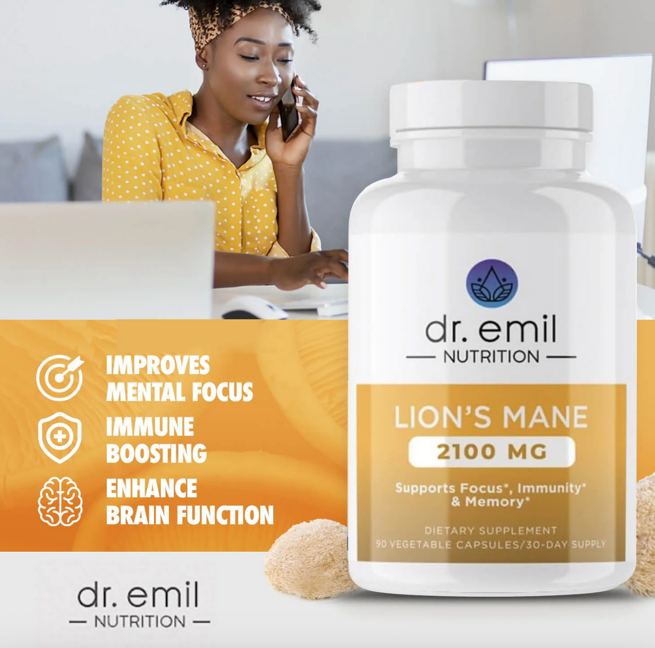 Dr. Emil Elite Lion’s Mane Mushroom