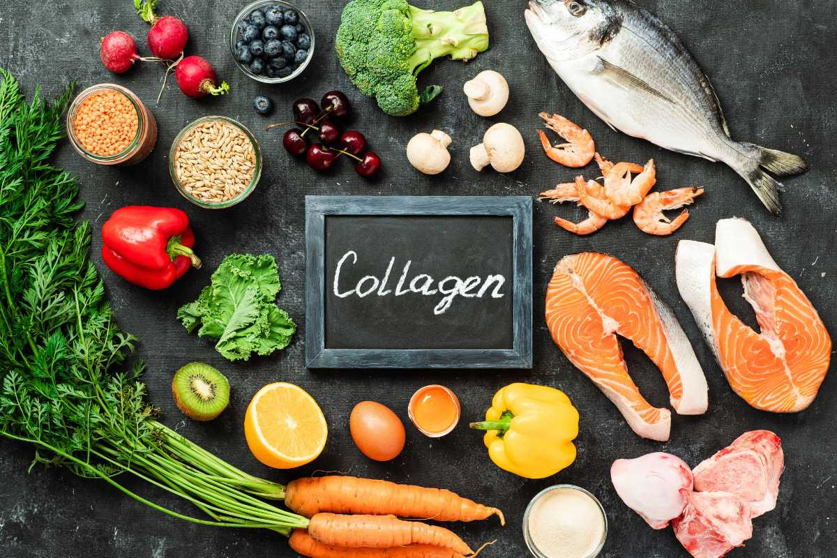 An image illustrating collagen, a protein abundant in many foods, essential for skin and joint health.