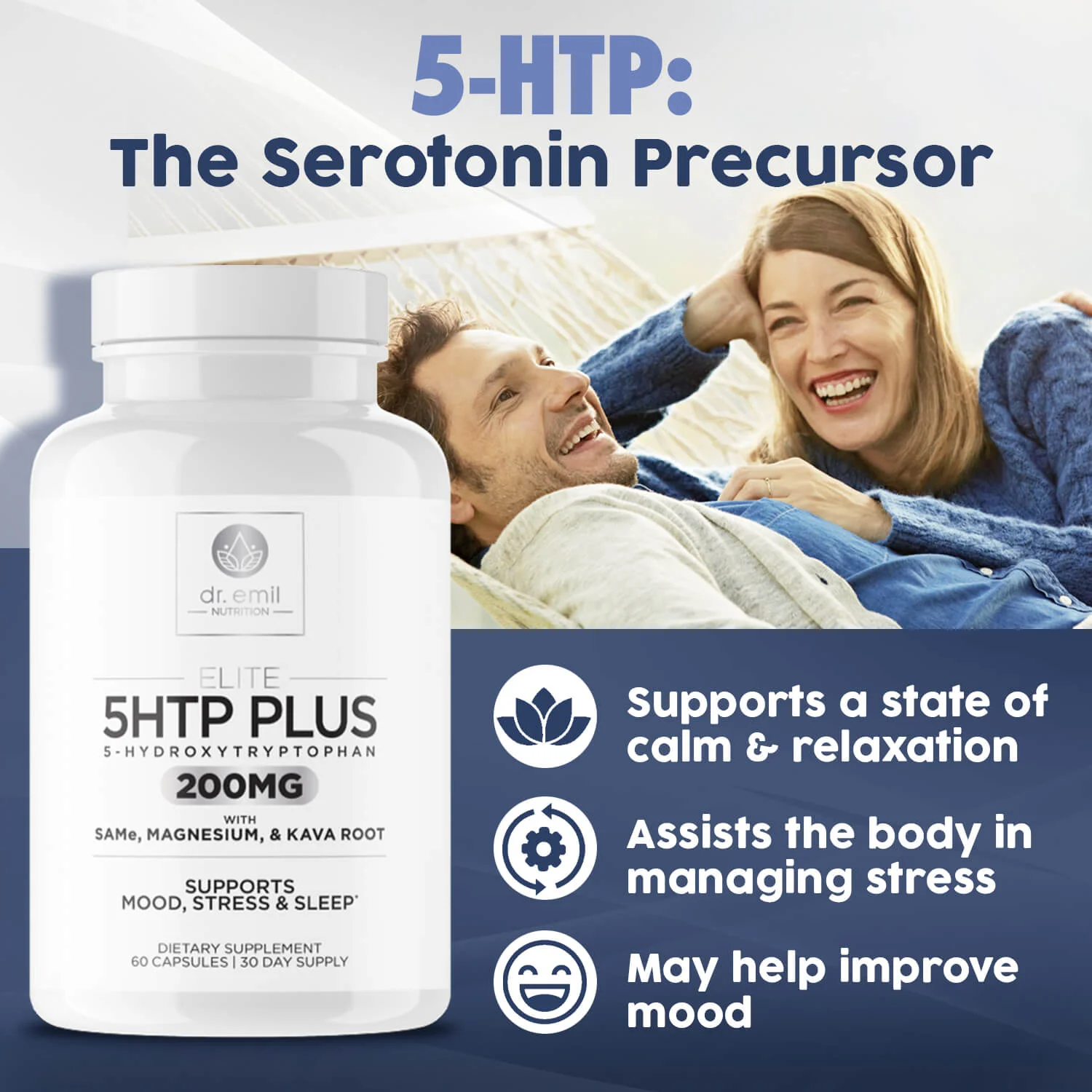 benefits of 5HTP infographic