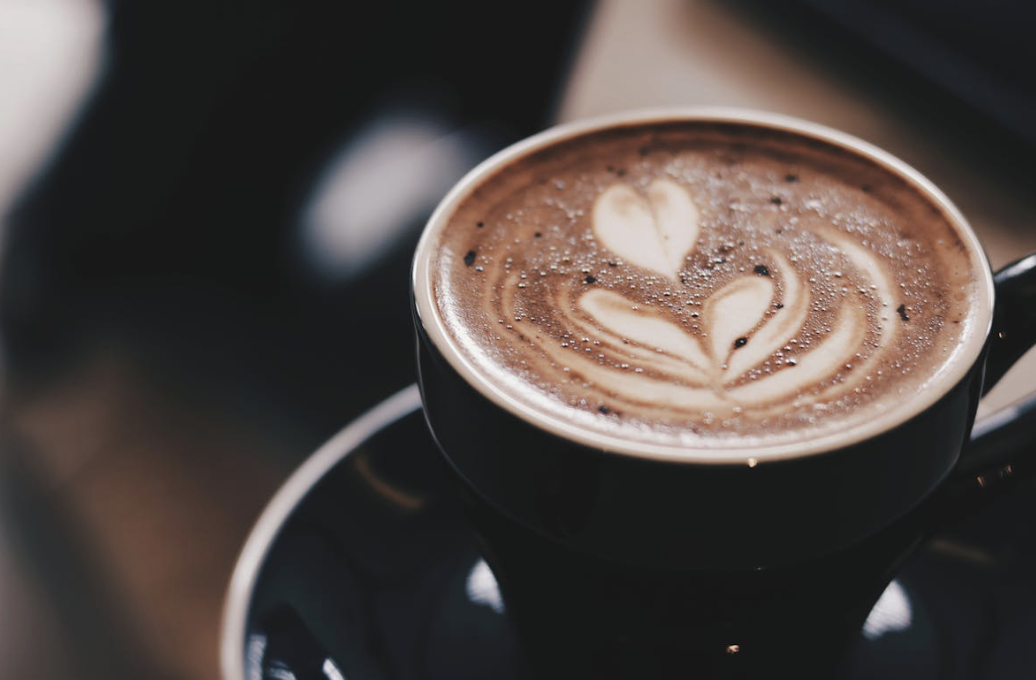 morning coffee sitting on a table