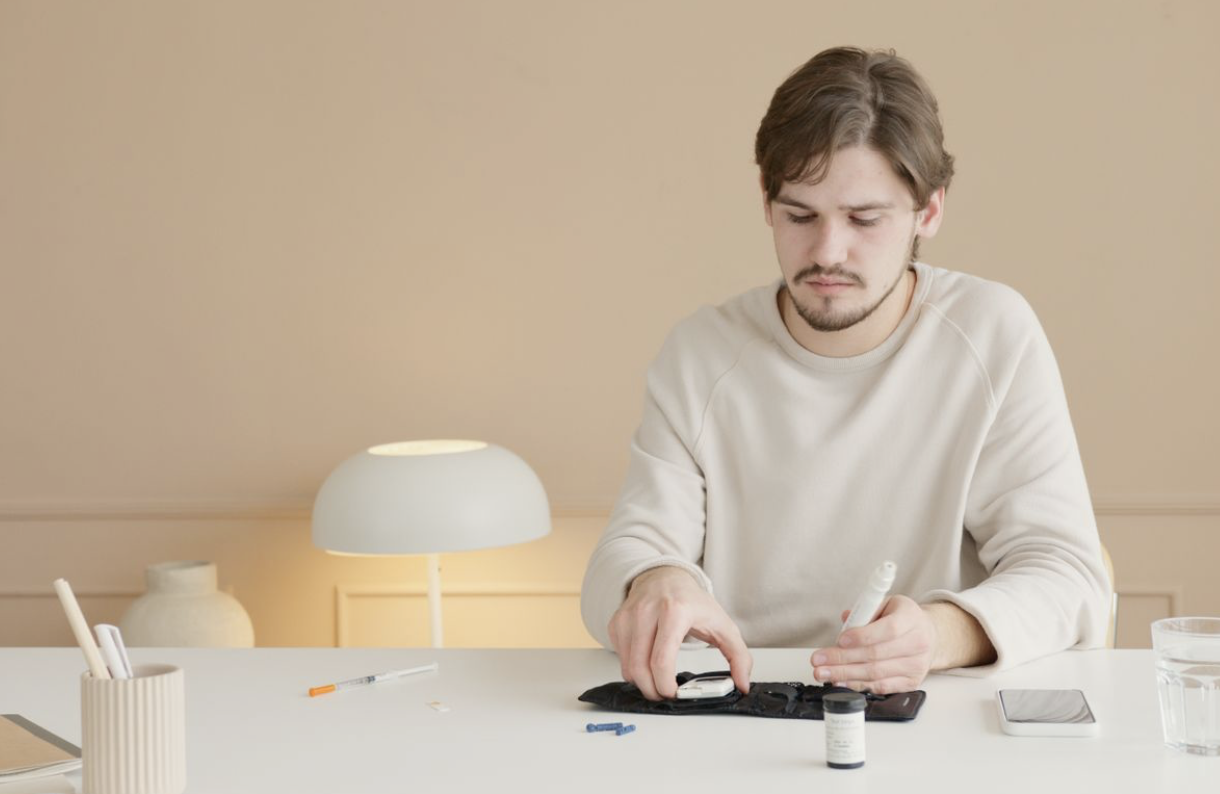 man contemplating insulin resistence