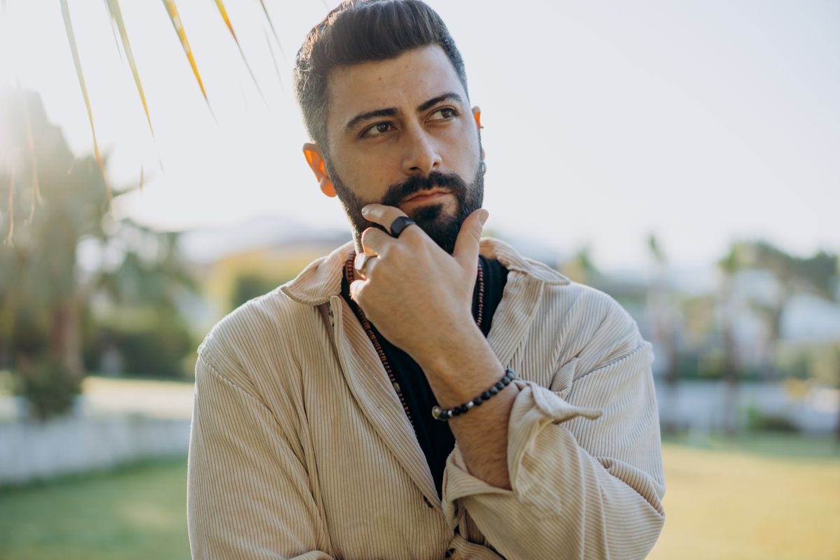 man with nice hair and a full beard