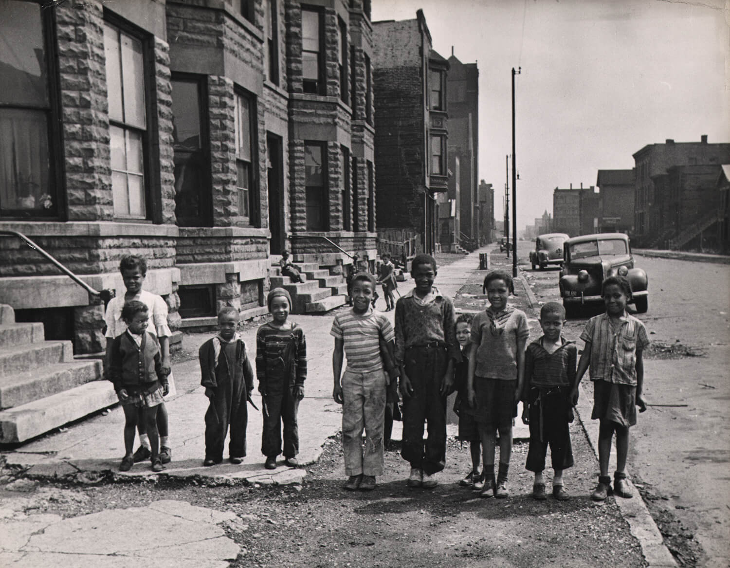 Children on a Chicago Sidewalk, 1944
