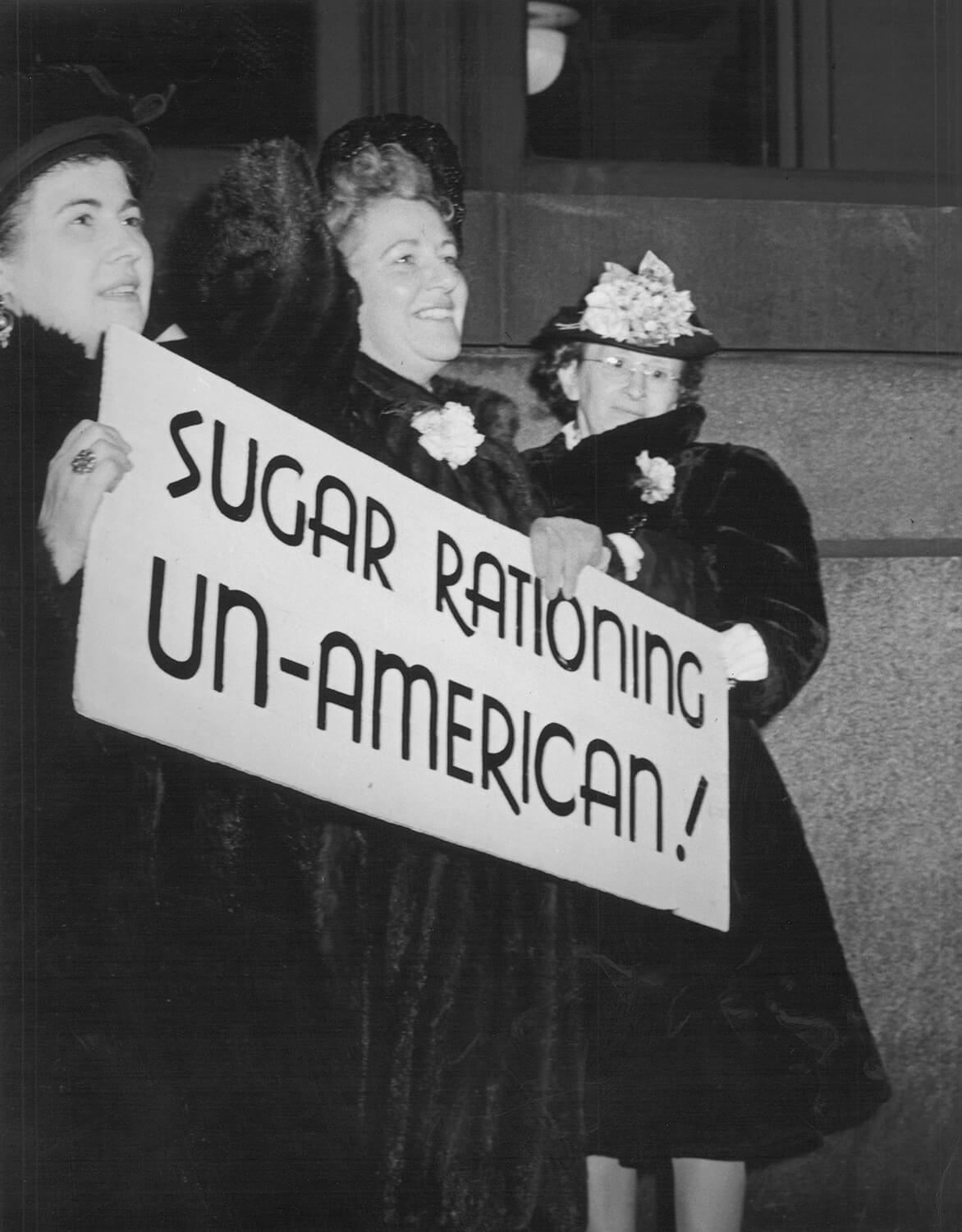 Sugar Rationing Protest, 1940s