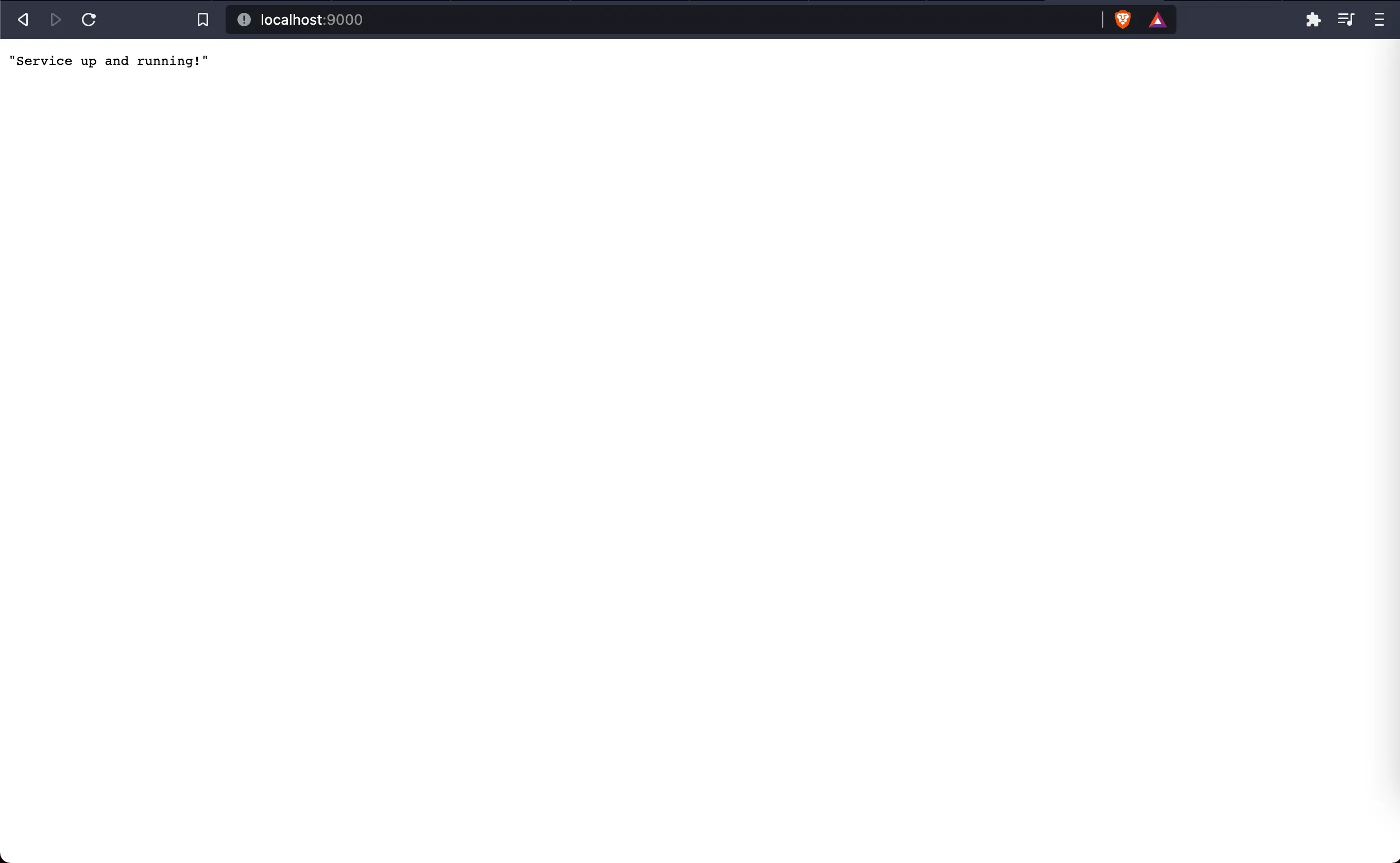 Application running in the browser.