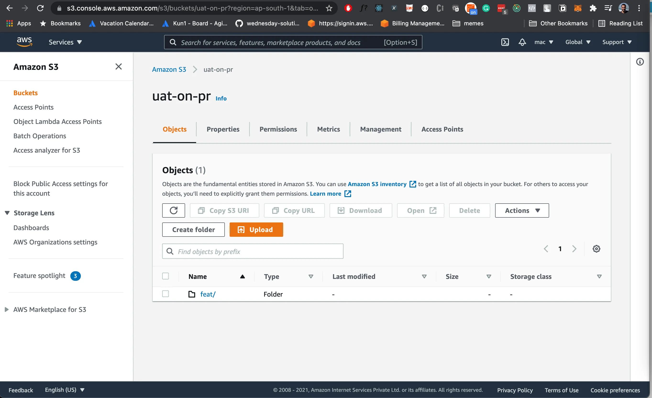 Amazon S3 buckets.