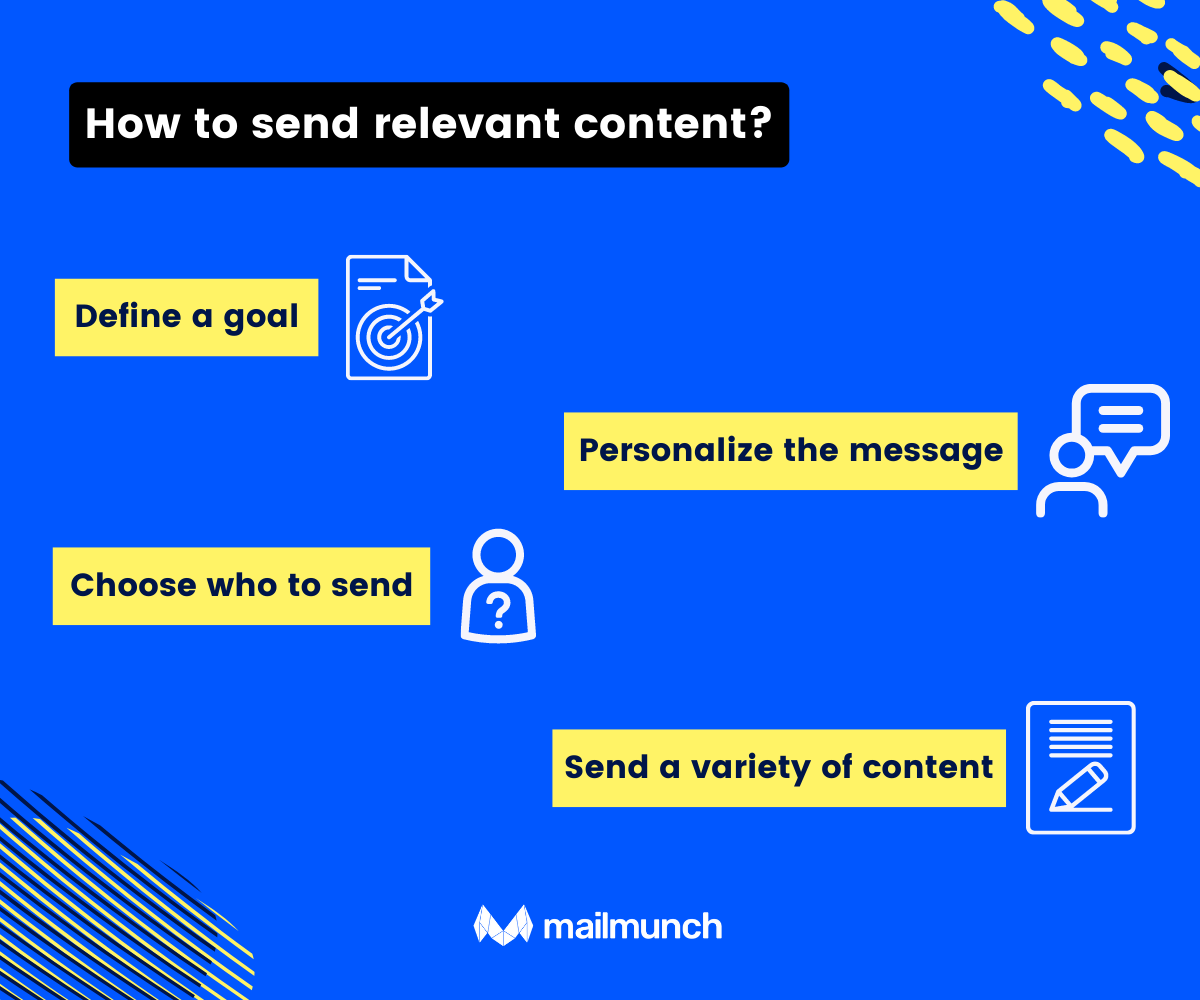 How to send relevant content