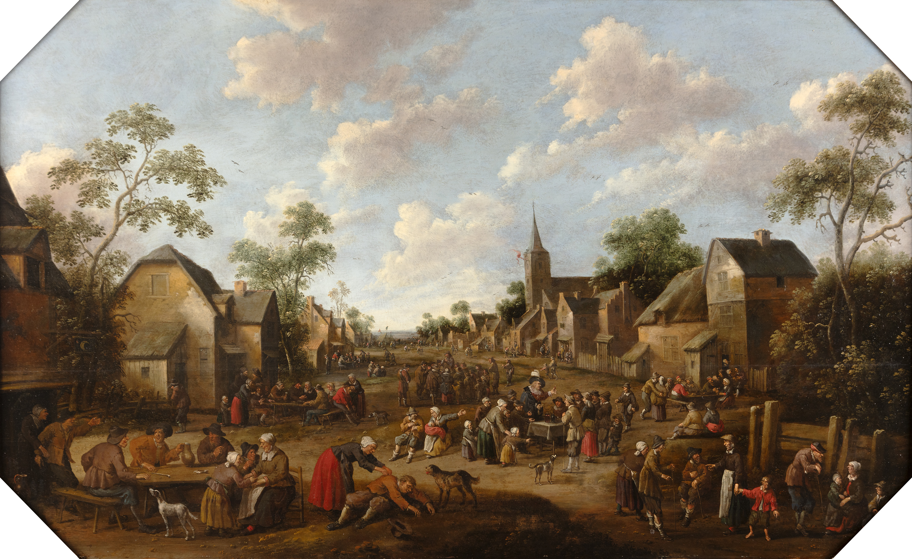 A lively village fair