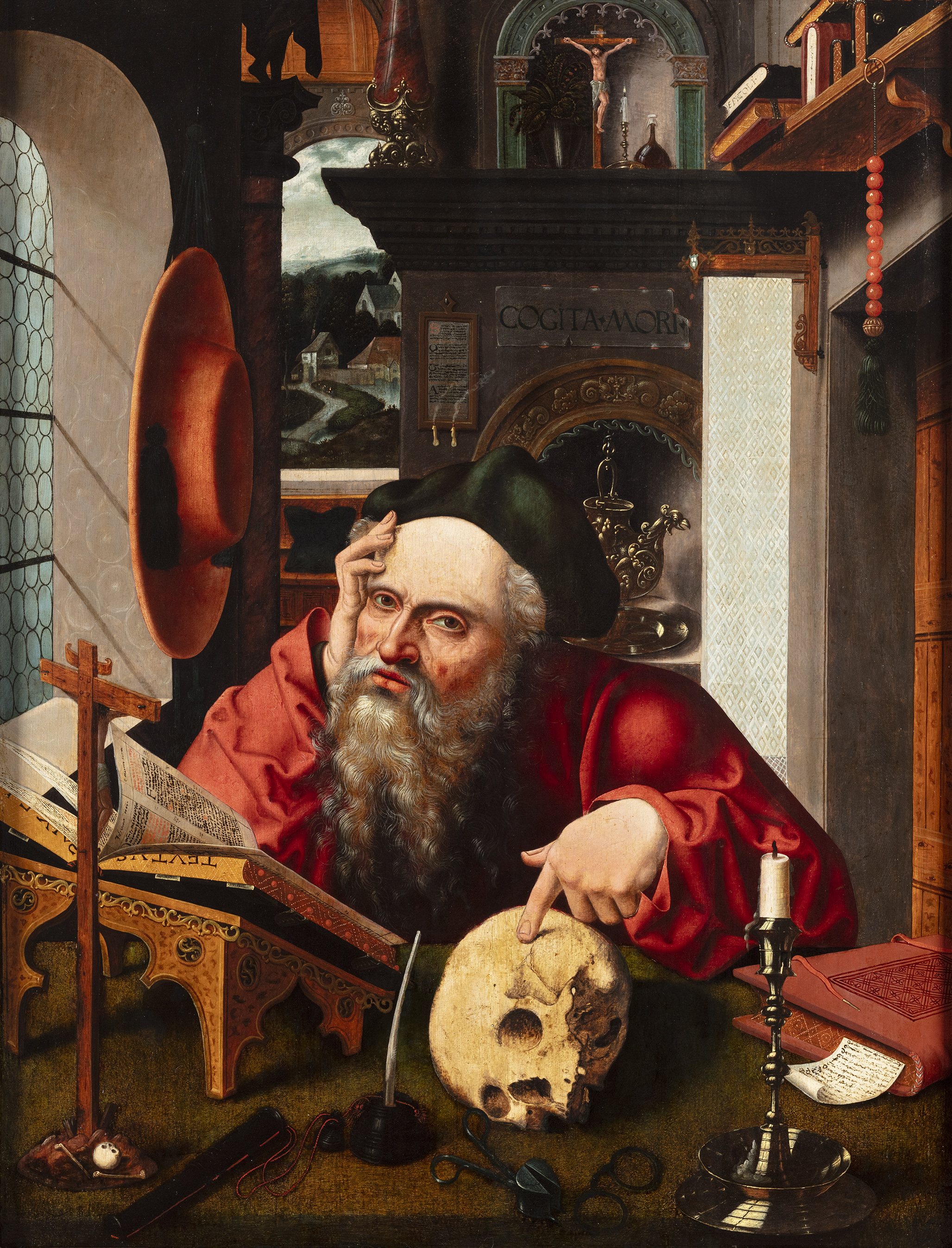 St Jerome in his study