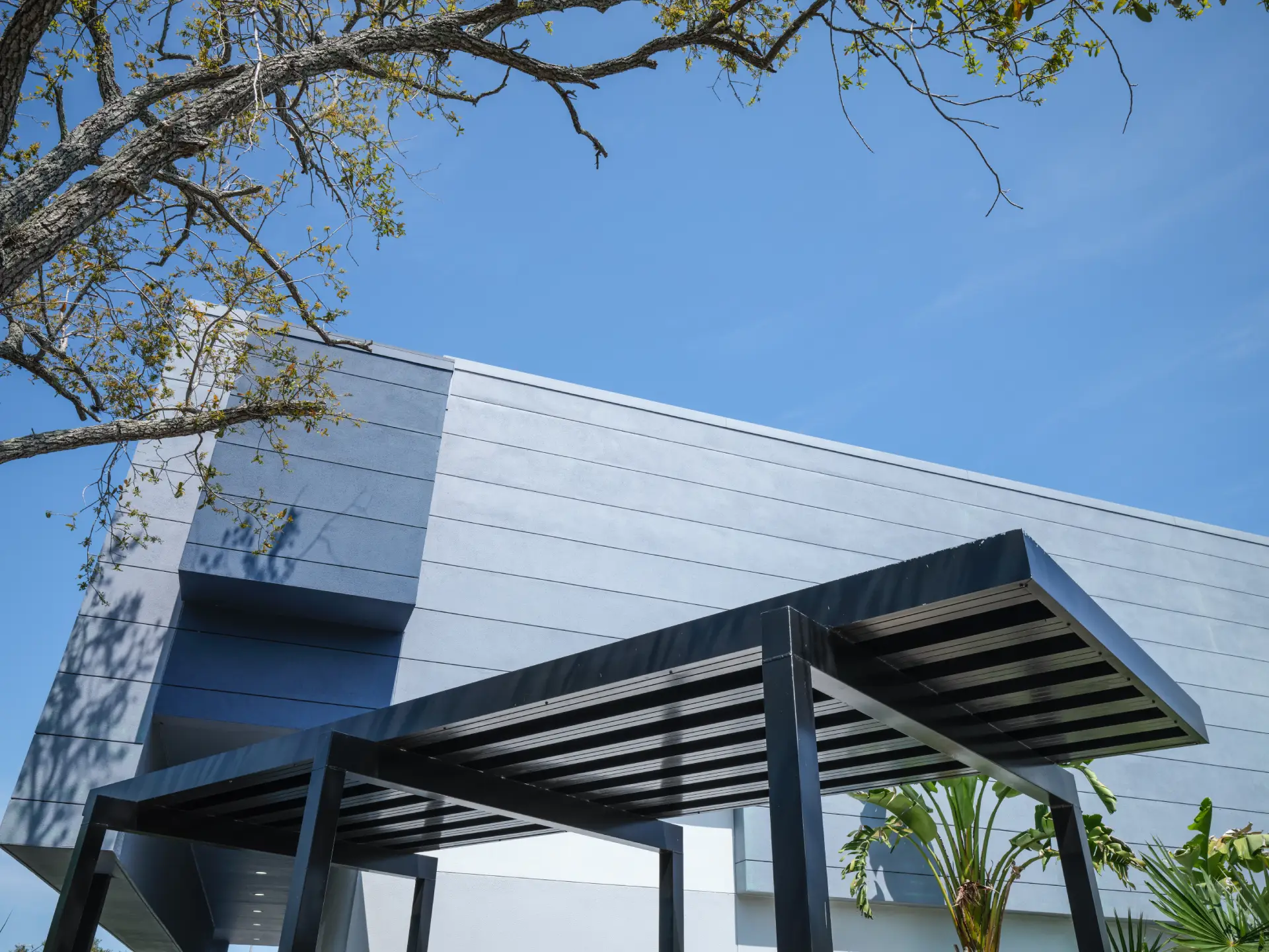 Commercial architecture design office breezeway design