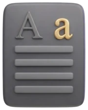 A page where the heading is the same weight as the body text, with two clashing letter styles