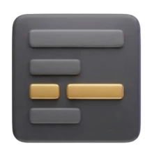 A page with one gold block highlighted
