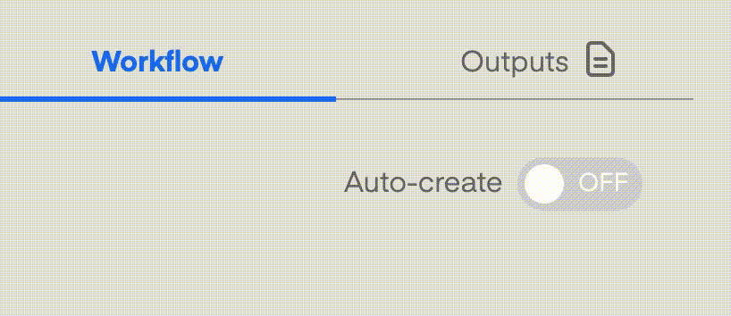 Turn on auto-create