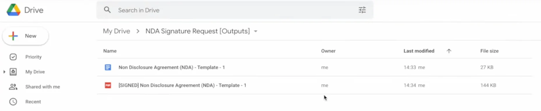 Portant's Google Drive Documents Storage
