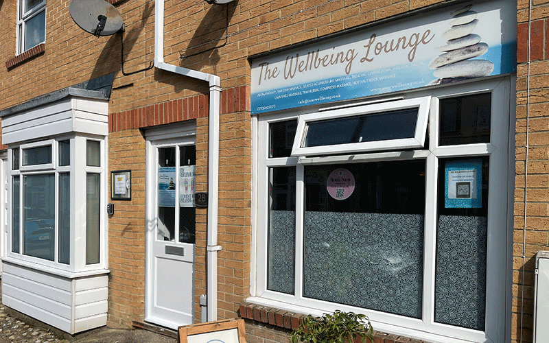 Entrance to the Wellbeing Lounge