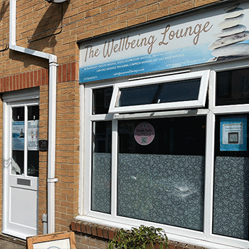 Outside entrance of wellbeing lounge