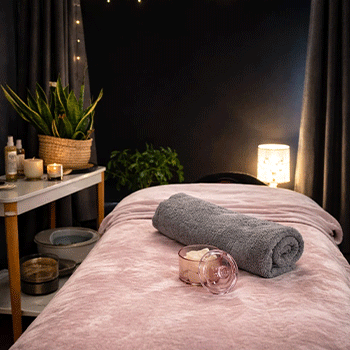 Massage room in wellbeing lounge