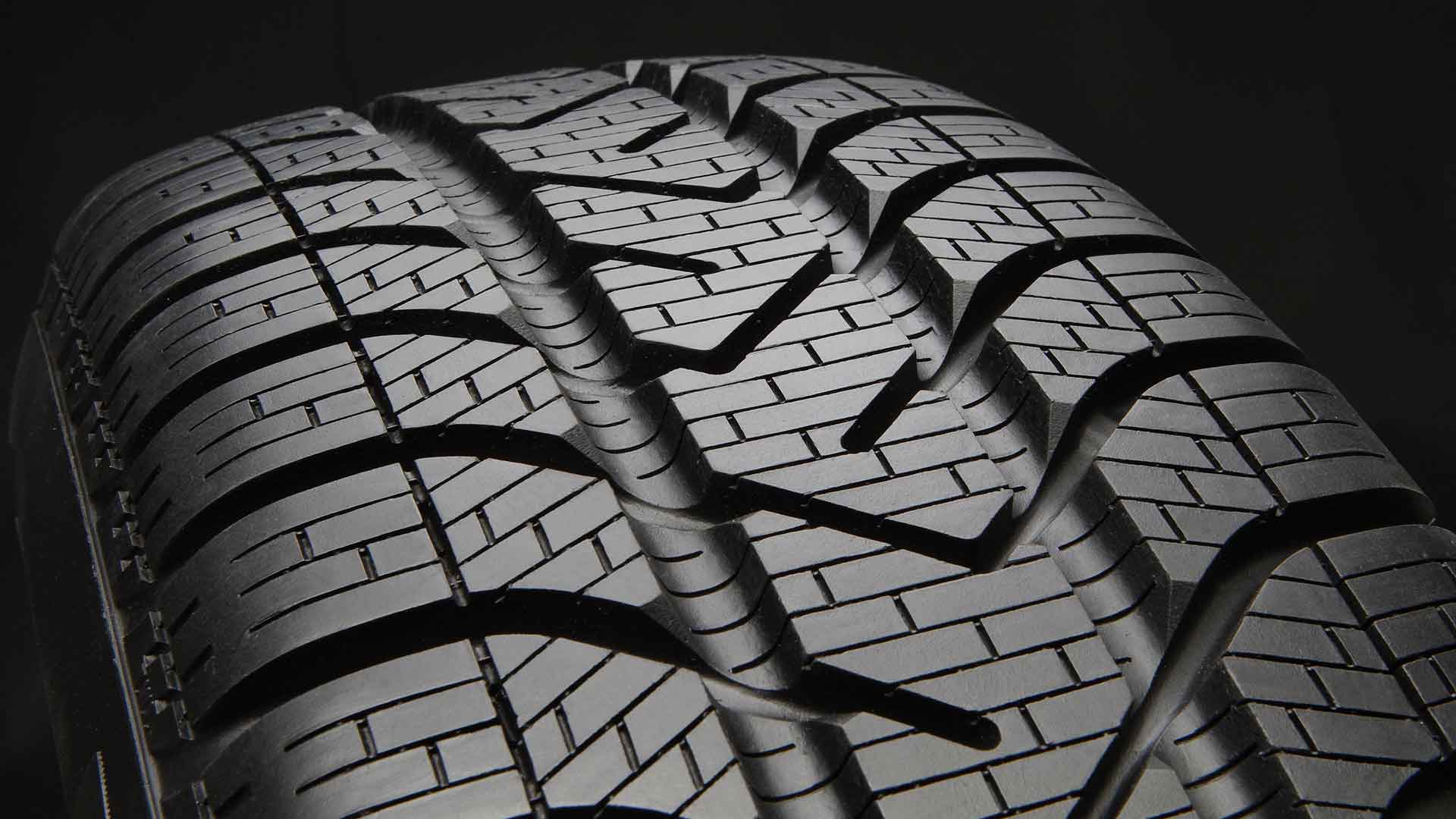 close up of a tyre tread