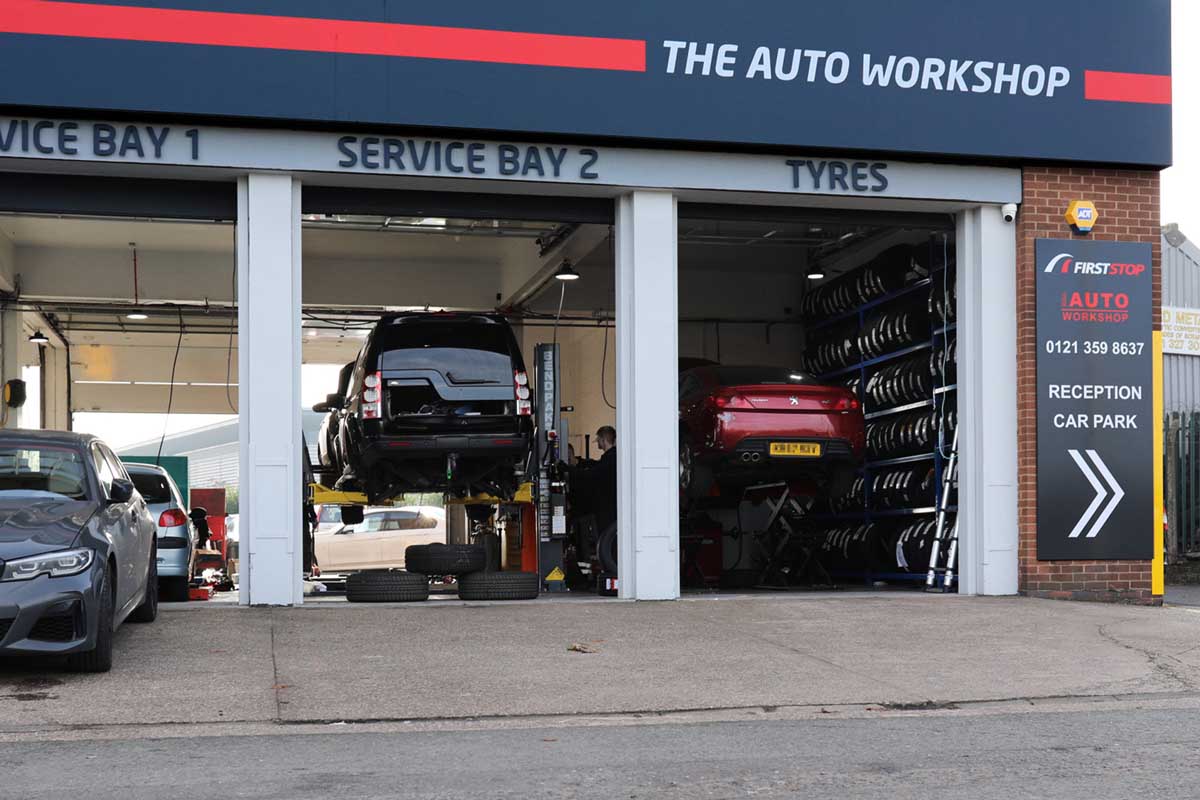 exterior shot of The Auto Workshop