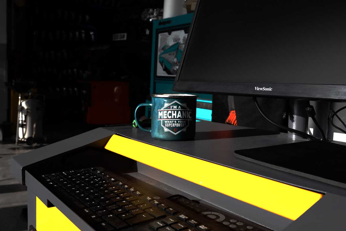 cup of tea on reception table