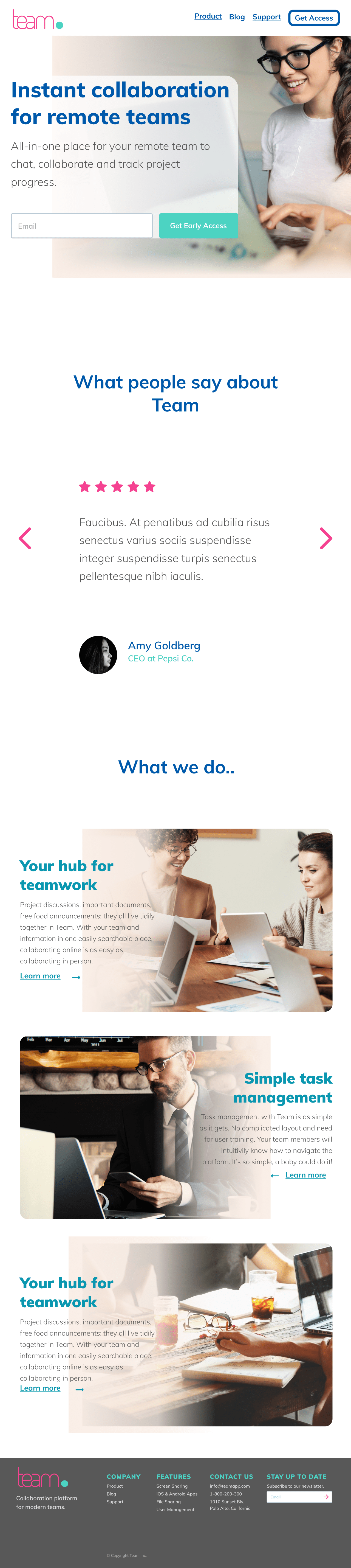 A screenshot of web page