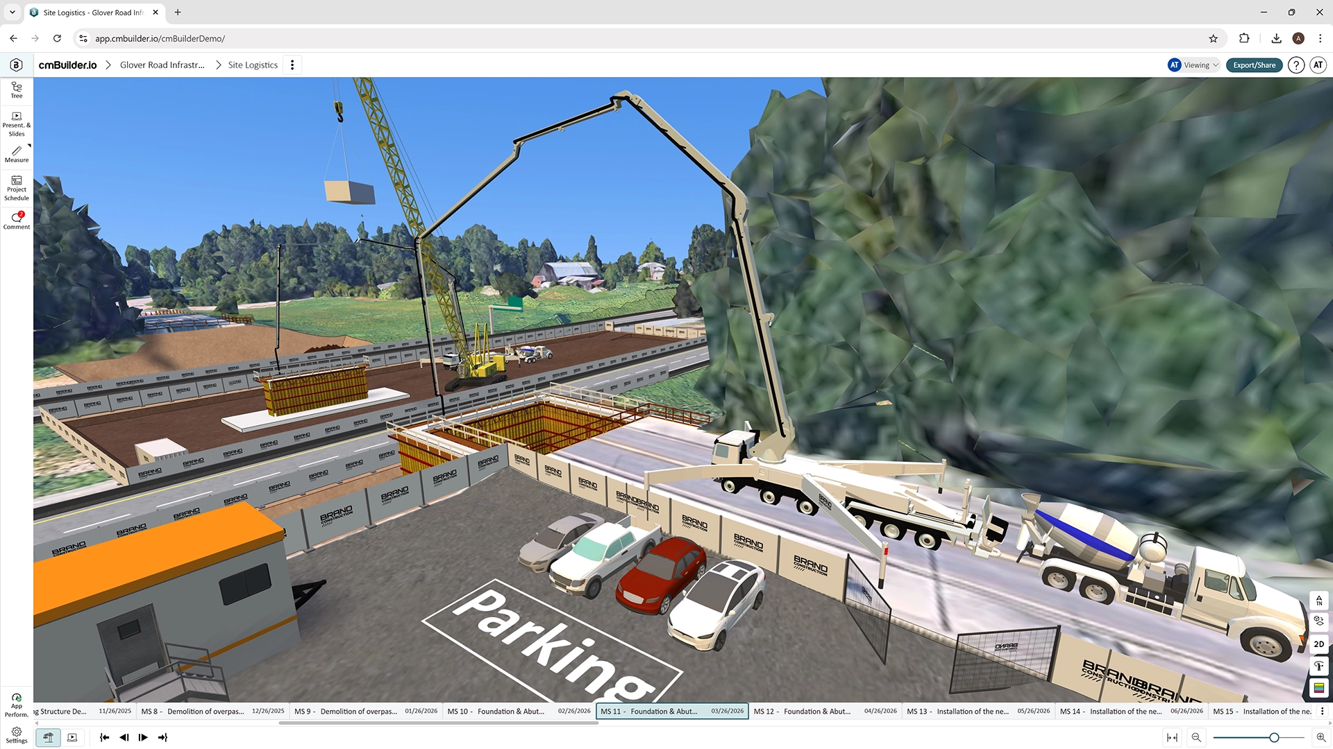 cmBuilder-Civil project, bridge construction