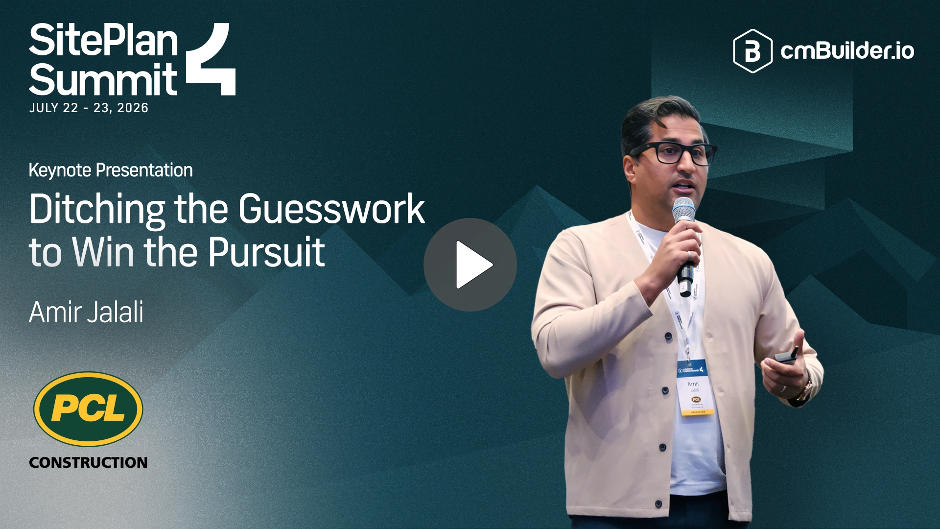 SitePlan Summit 4 - Keynote Presentation - Amir Jalali from PCL Construction