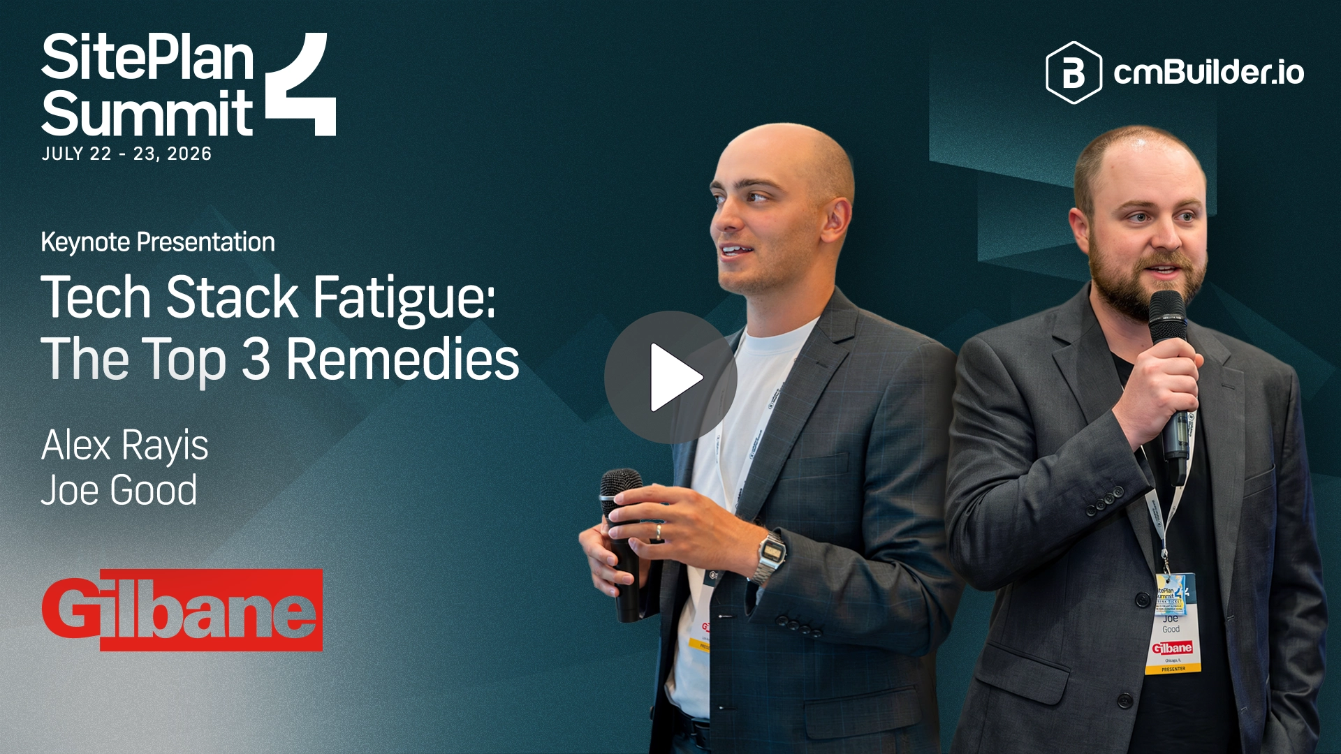 SitePlan Summit 4 - Keynote Presentation - Alex Rayis and Joe Good from Gilbane