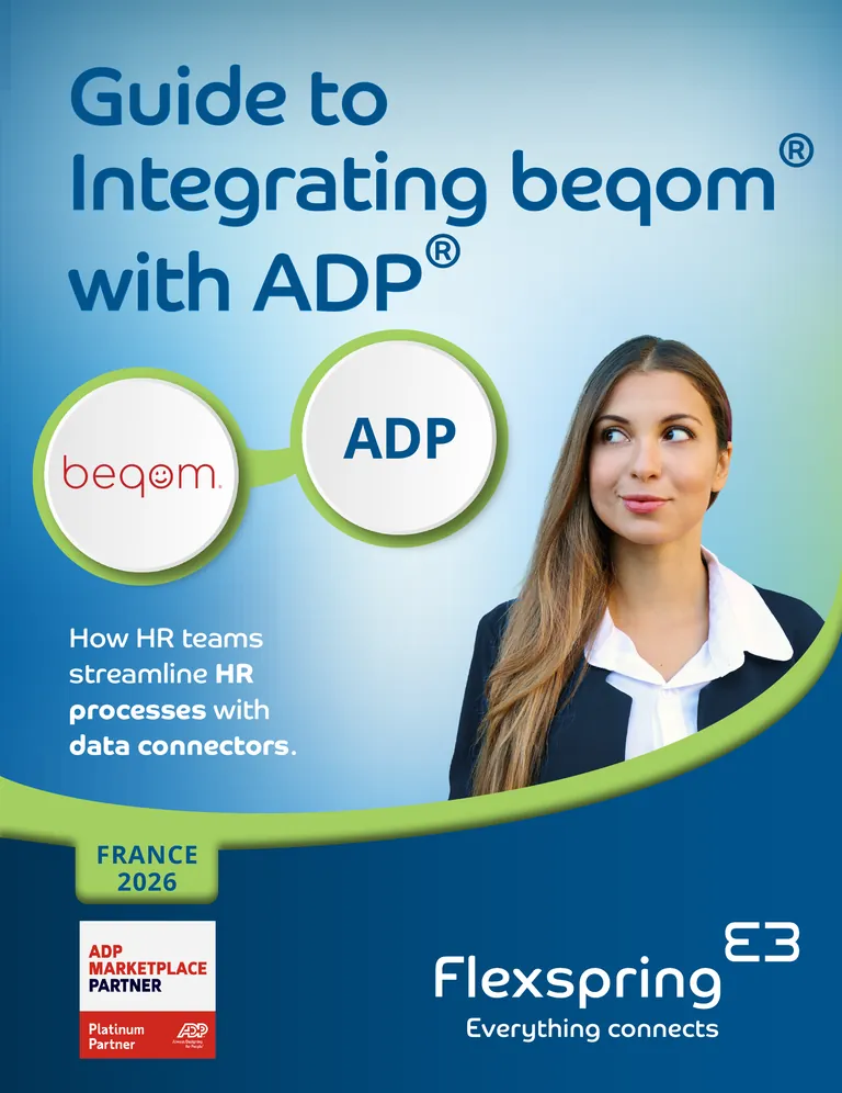 Cover of the beqom with ADP Integration Guide from Flexspring