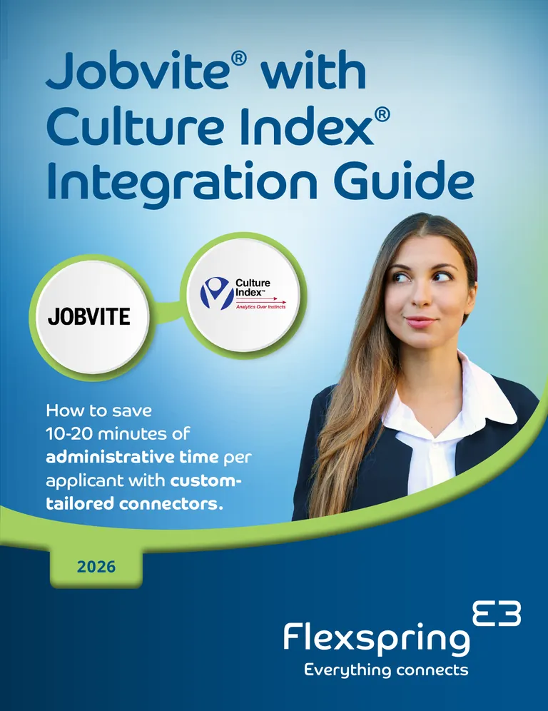 Portada de la «Guía de integración de Jobvite con Culture Index», de Flexspring
