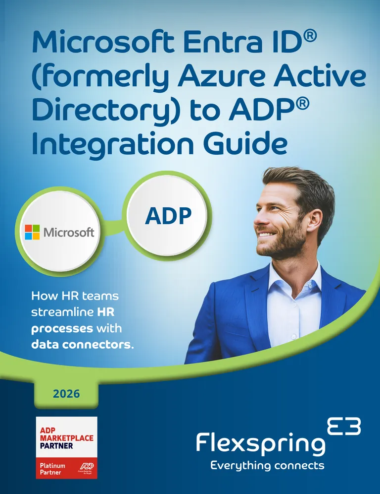 Cover of the Microsoft Entra ID with ADP Integration Guide from Flexspring