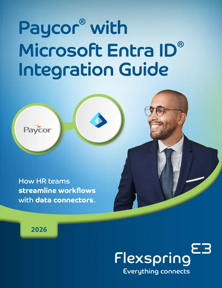 Cover of the Microsoft Entra ID with Paycor Integration Guide from Flexspring