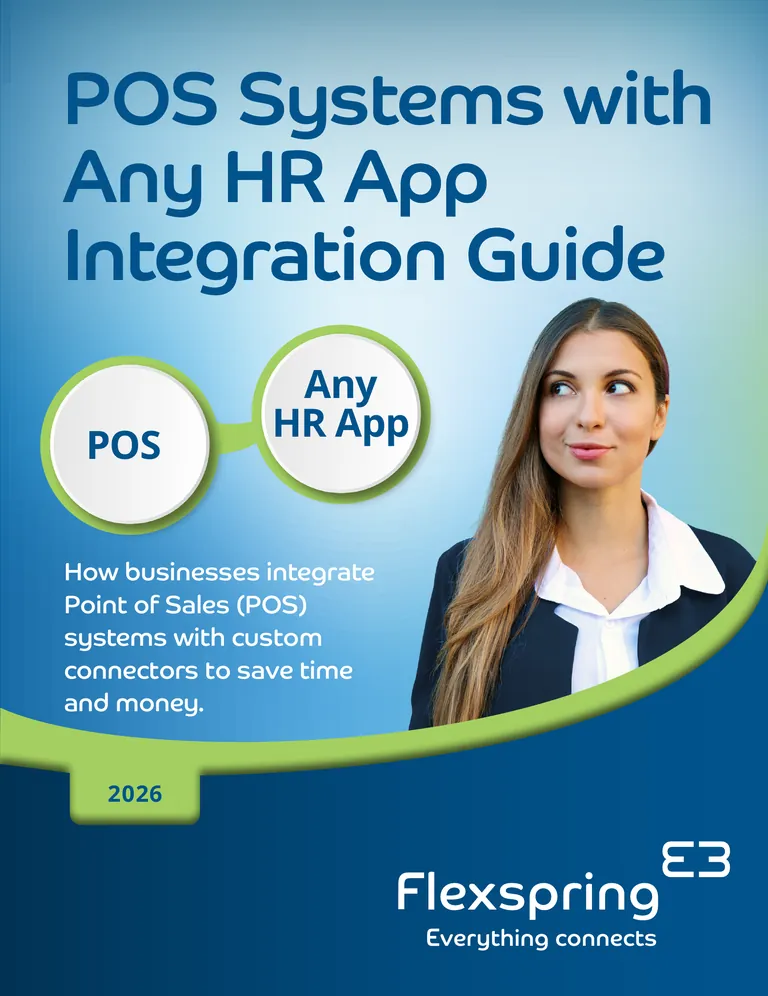 Portada de la guía «Sistemas de punto de venta con integración con cualquier aplicación de RR. HH.» de Flexspring