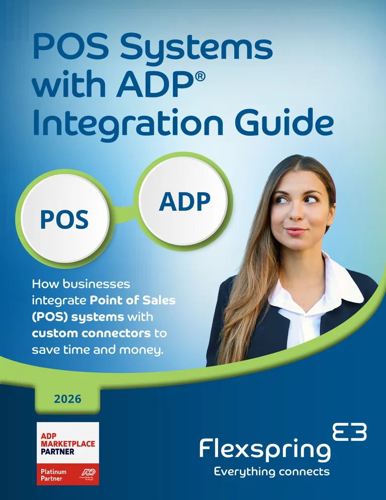 Cover of the POS with ADP Integration Guide from Flexspring