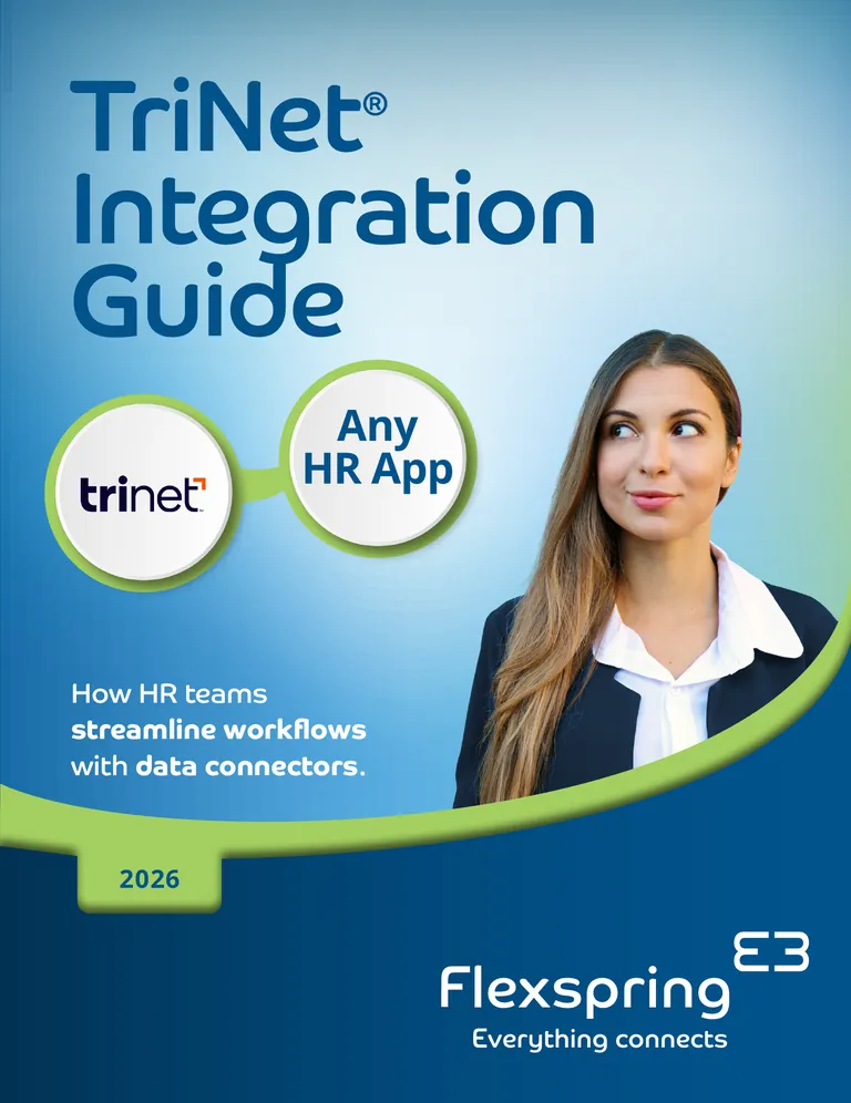 Cover of the TriNet Integration Guide from Flexspring