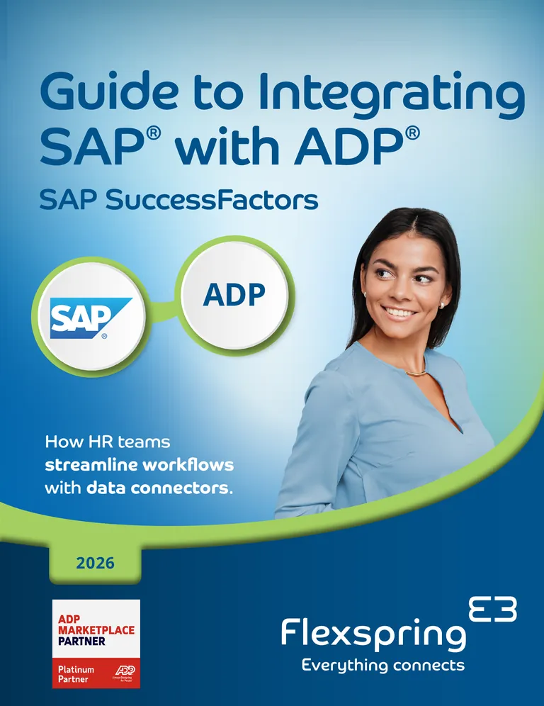 Cover of the SAP with ADP Integration Guide from Flexspring