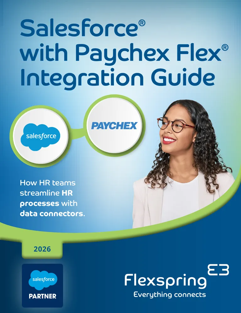 Cover of the Salesforce with Paychex Integration Guide from Flexspring