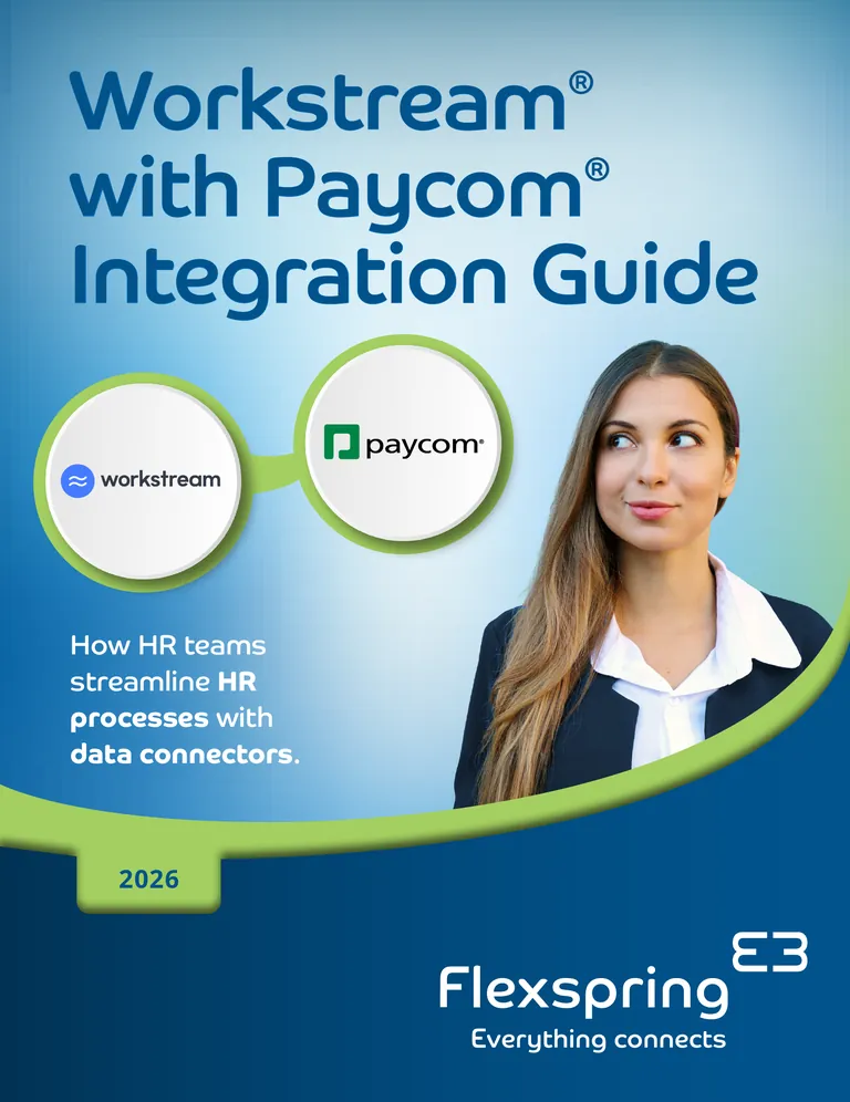 Couverture du guide « Workstream with Paycom Integration » publié par Flexspring