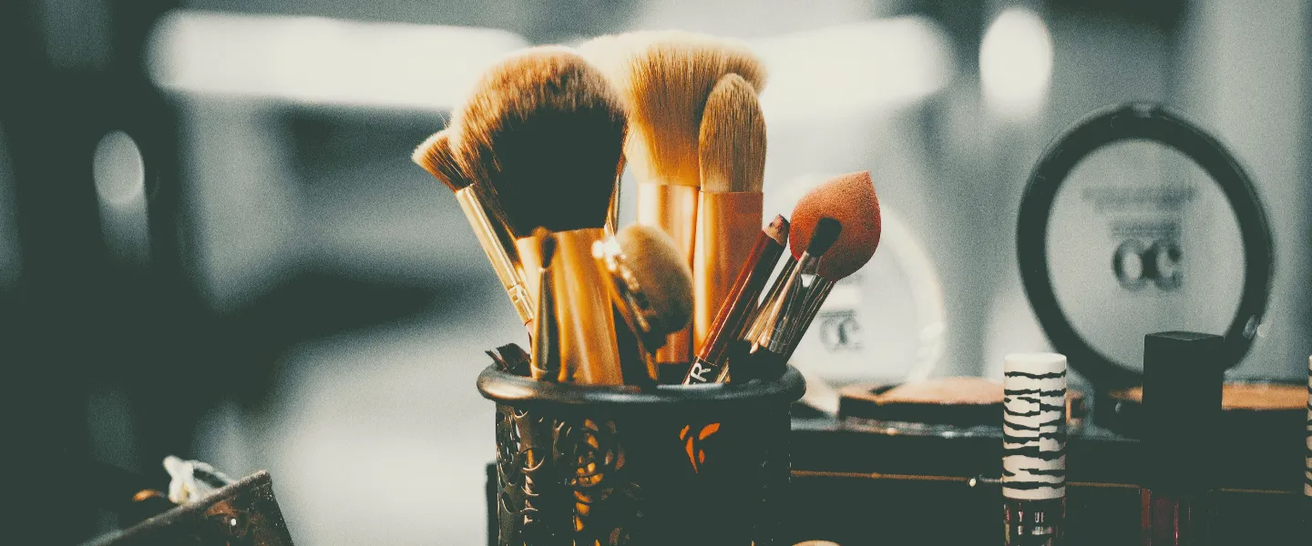 Primer plano de productos de cosmética