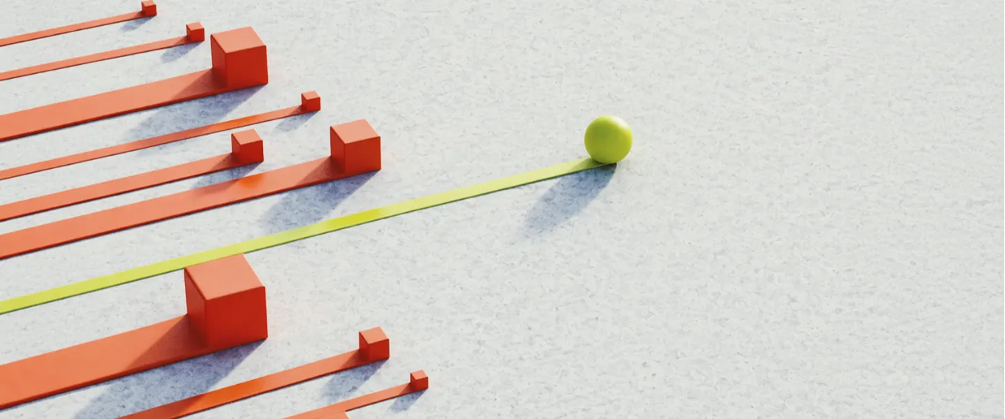 Cubos y esferas en carrera