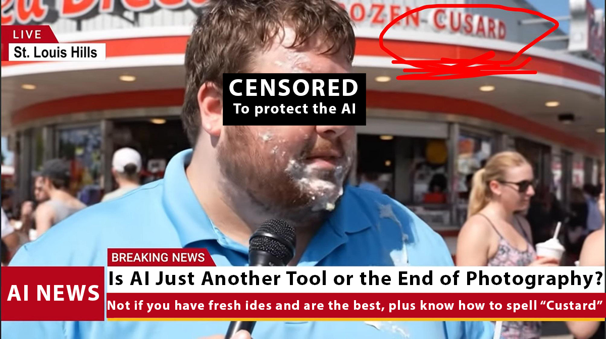 Is AI the end to photography, not if you are or your game.