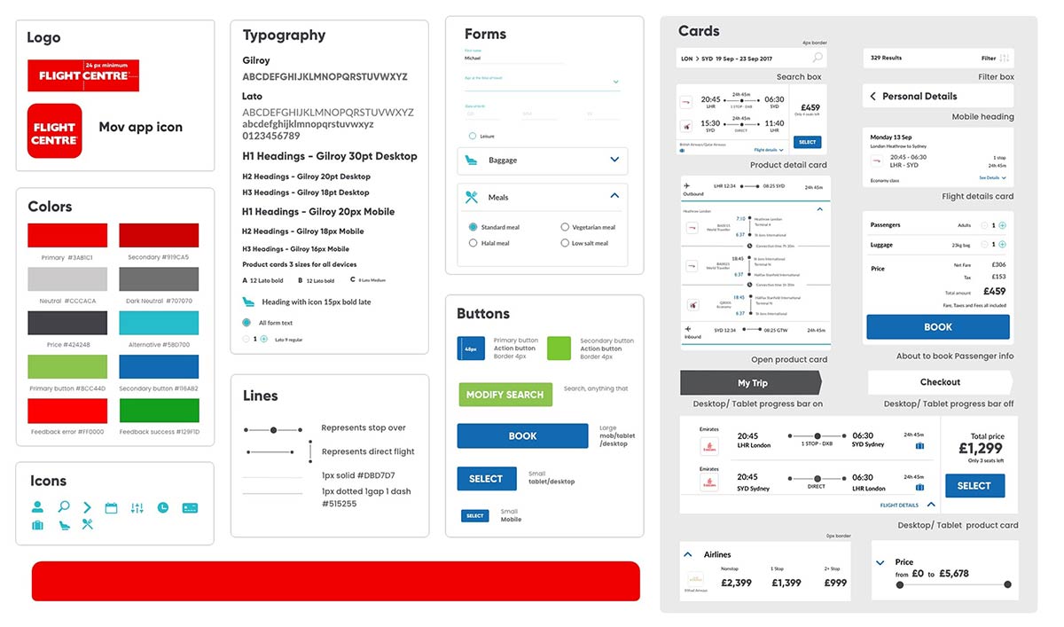  Design System for flight centre