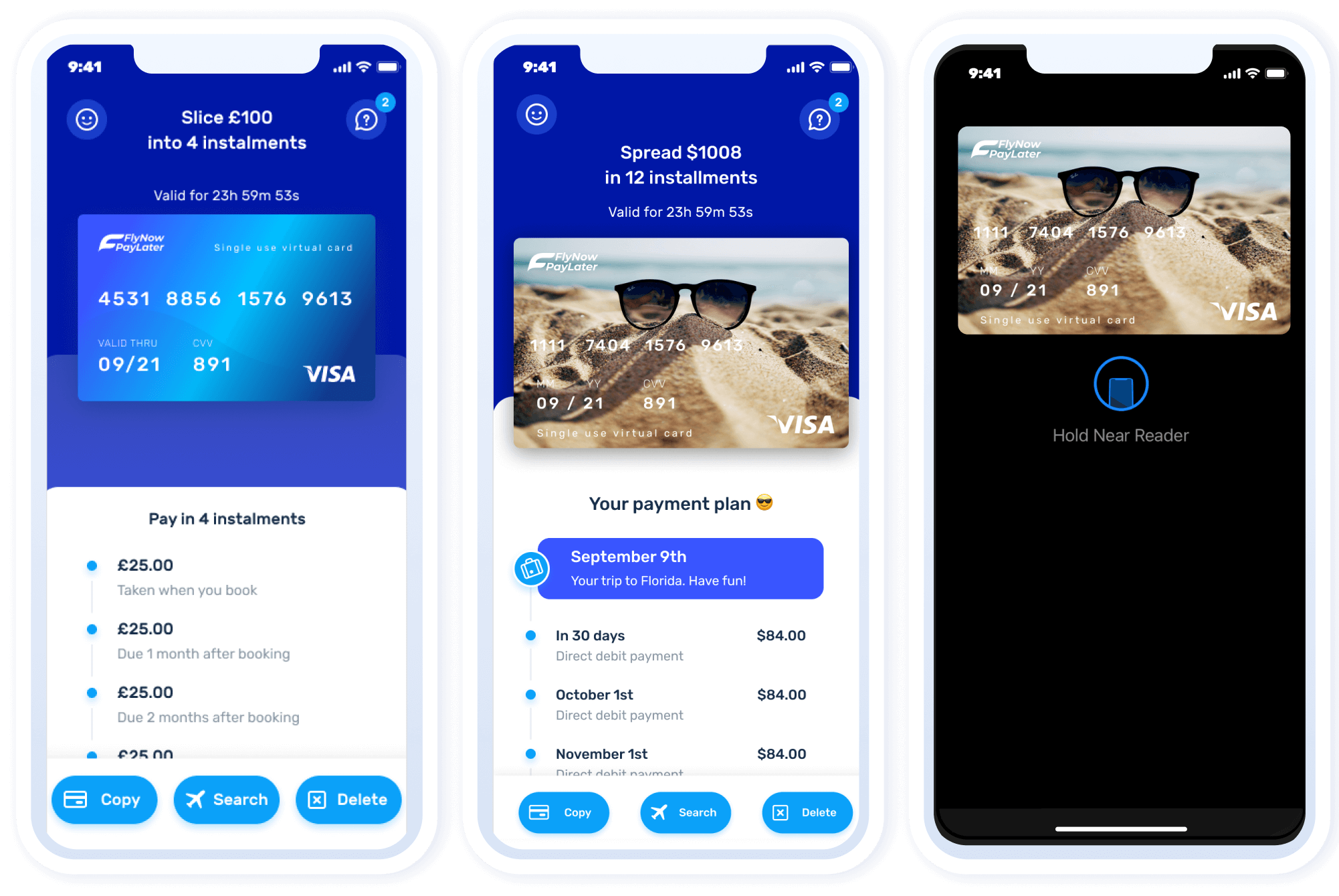 Virtual card redesign