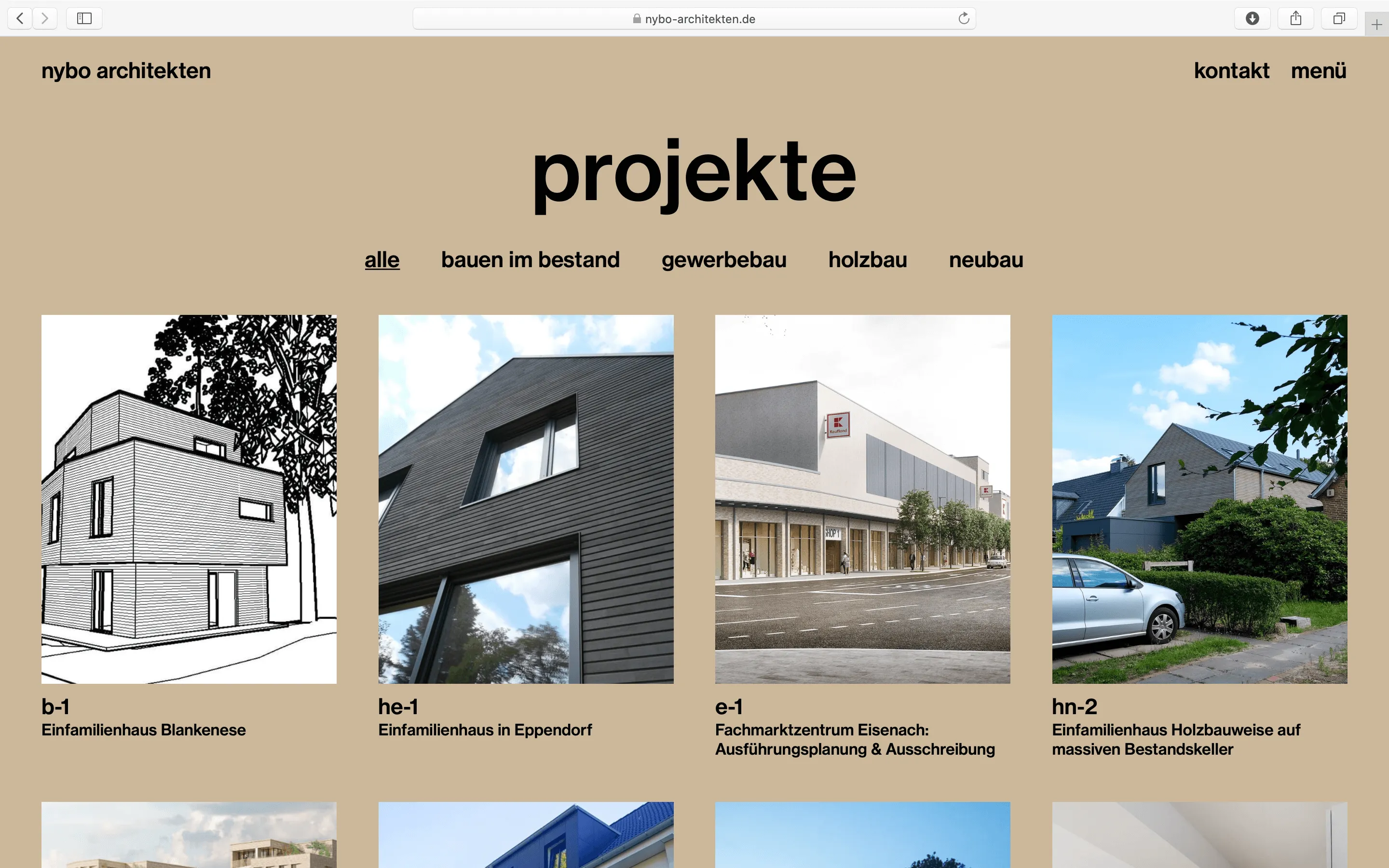 Projektübersicht mit verschiedenen Projektdetails und Unterschrift