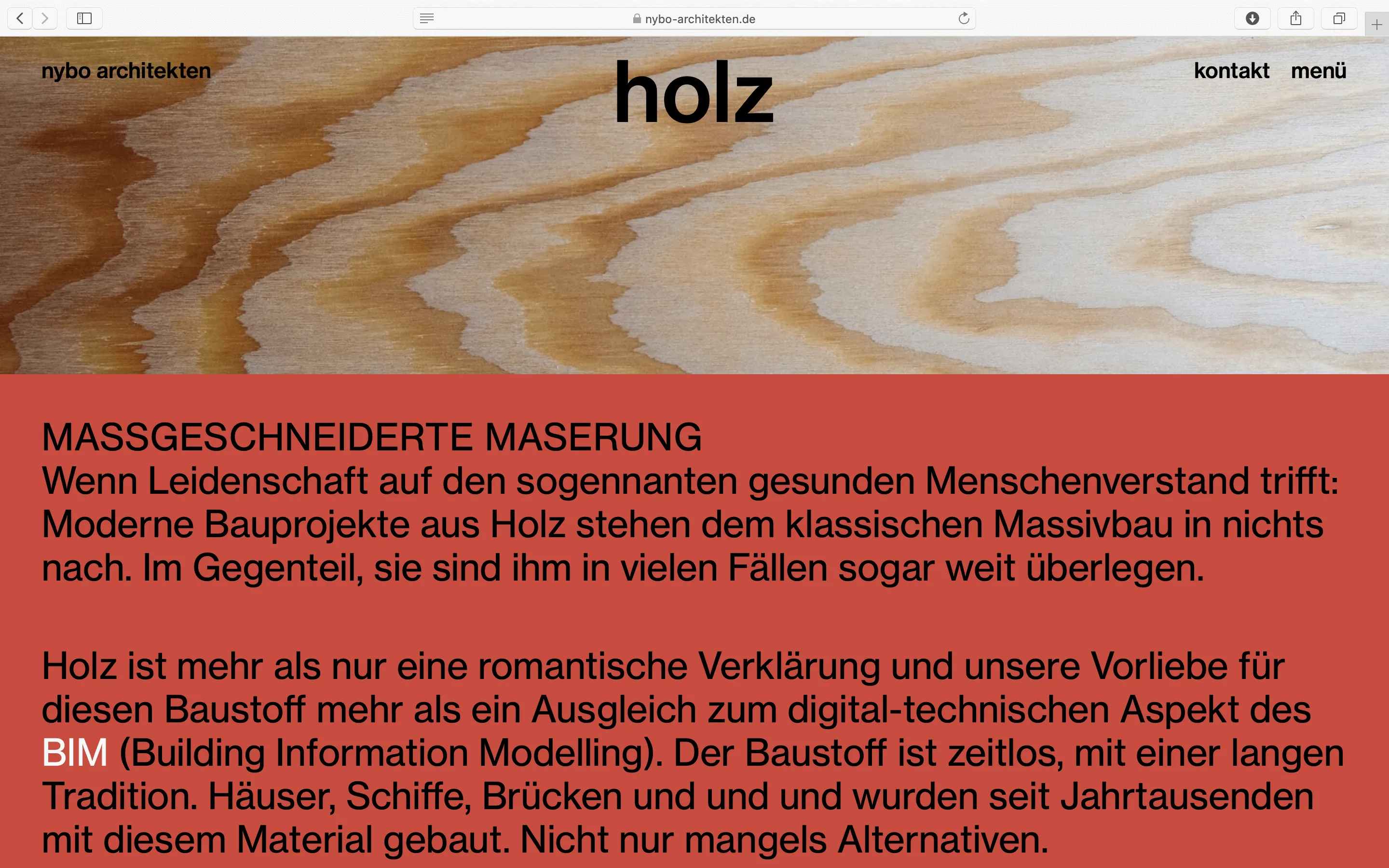 Detailseite zum Thema Holz