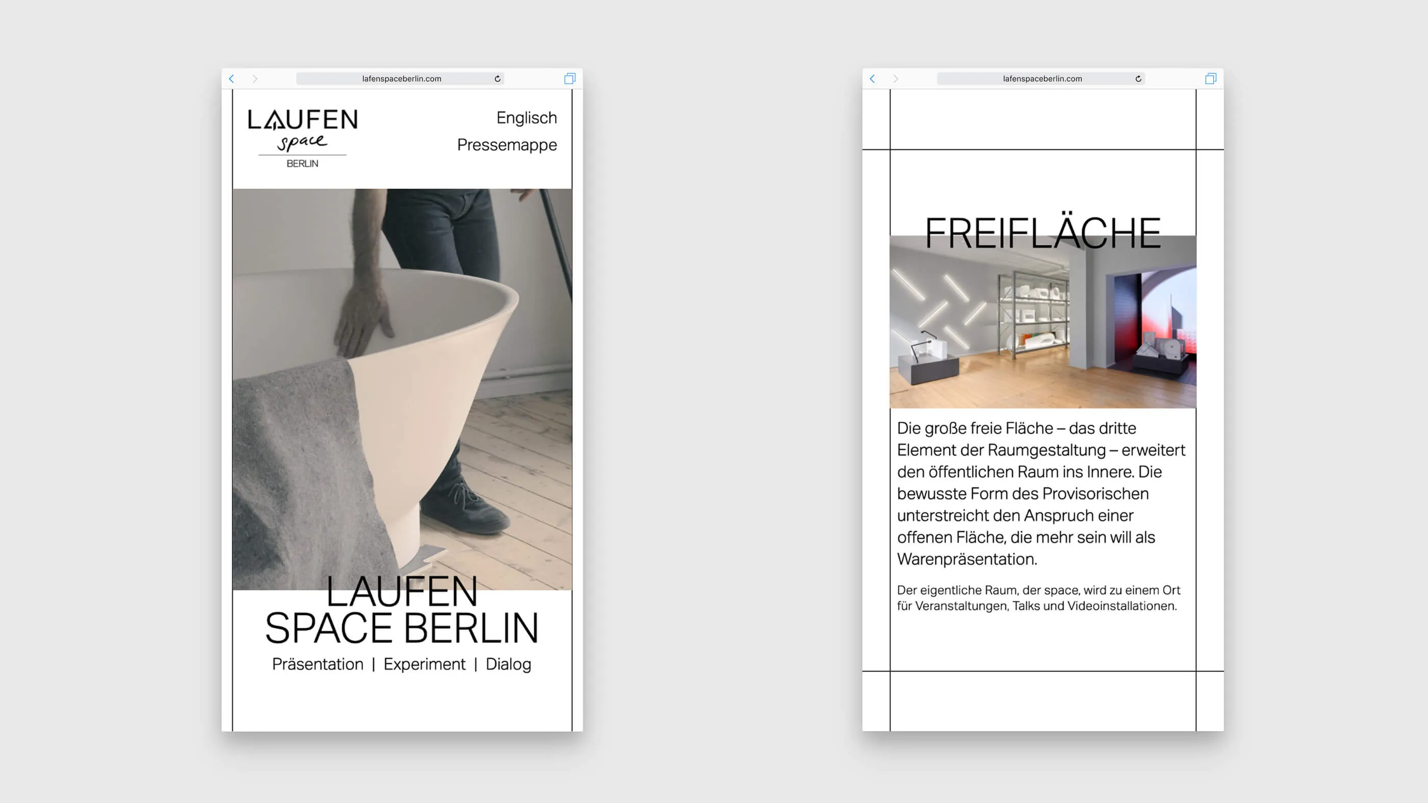 Beispiele für die Darstellung auf mobilen Endgeräten