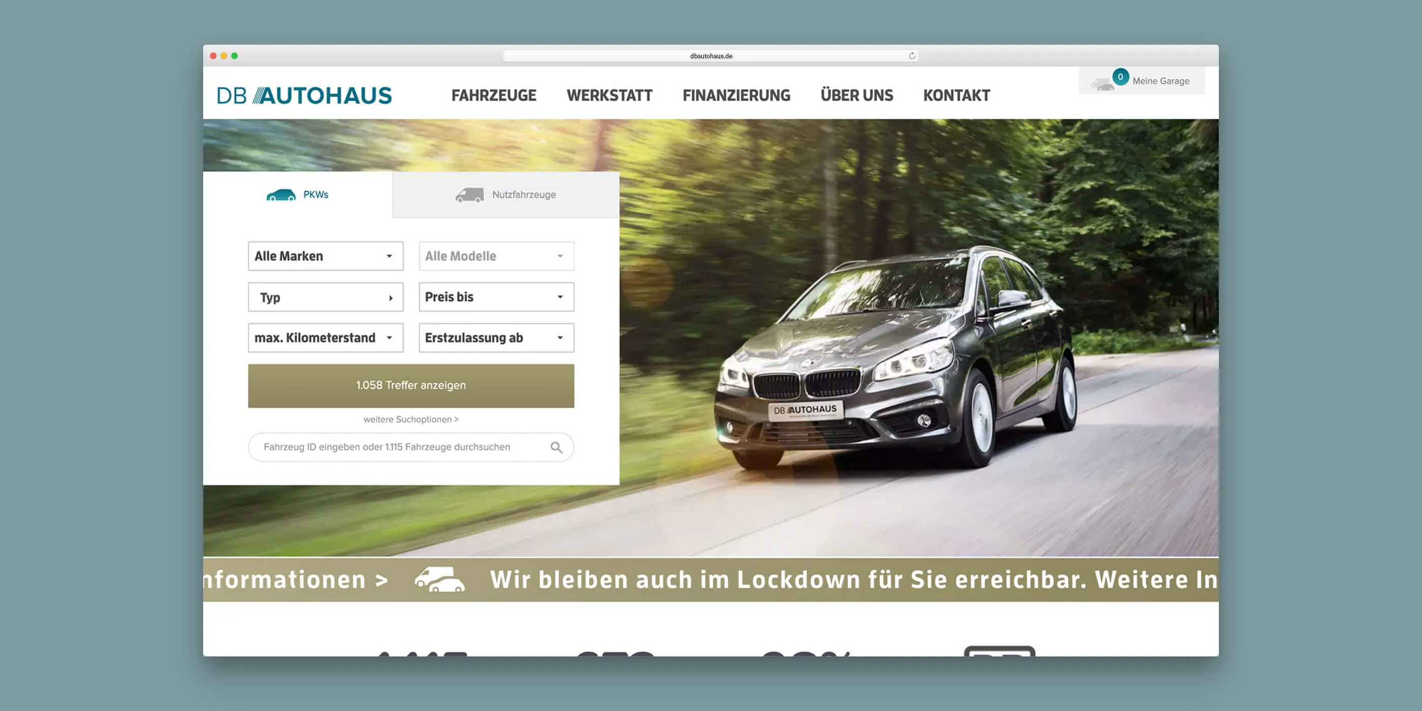 Startseite von DB Autohaus